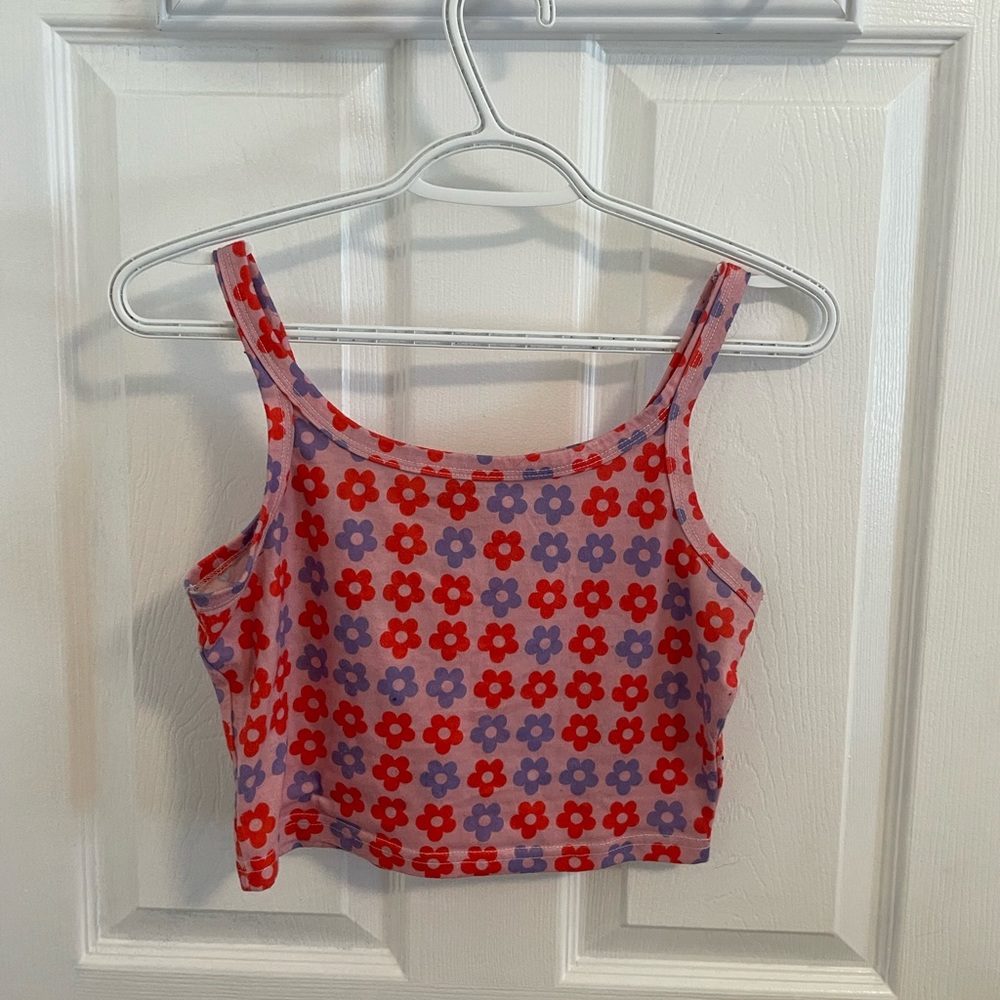 SHEIN Floral Print Cropped Cami